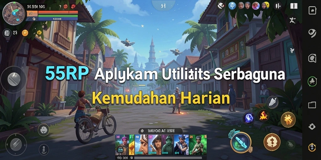 Tampilan antarmuka 55RP yang intuitif dan mudah digunakan.