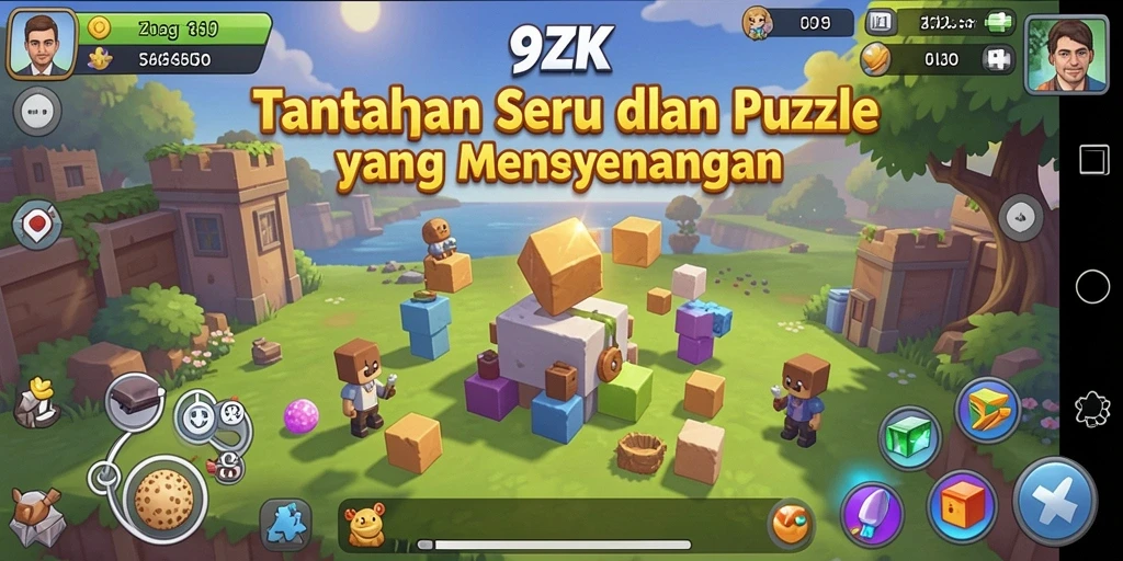 Tampilan gameplay seru dalam 9ZK menantang dan memikat.