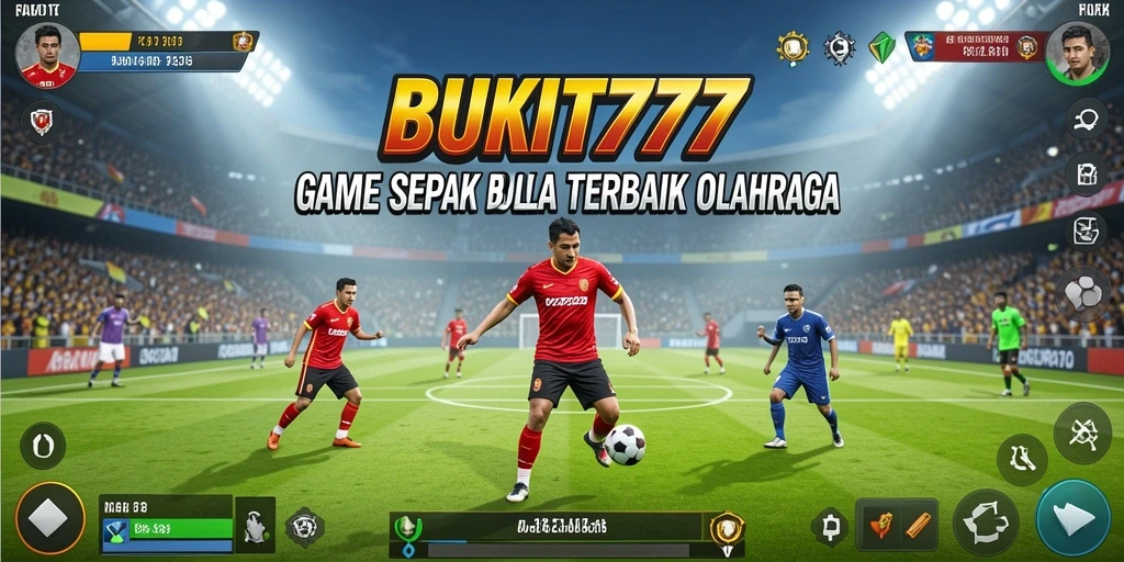 Tampilan menarik dari pertandingan sepak bola di BUKIT777.