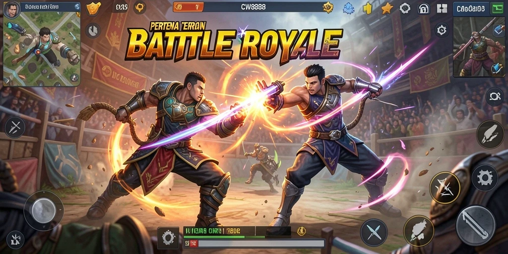 Gameplay seru dalam <strong>CW8888</strong> dengan pertempuran yang mendebarkan.