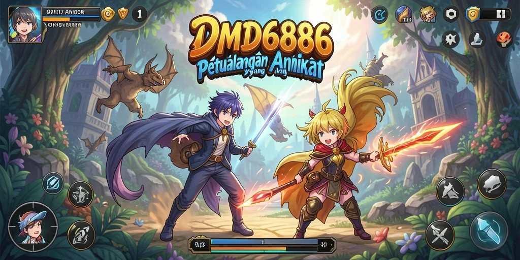 Tampilan aksi seru dalam DMD686 yang penuh karakter Anime.