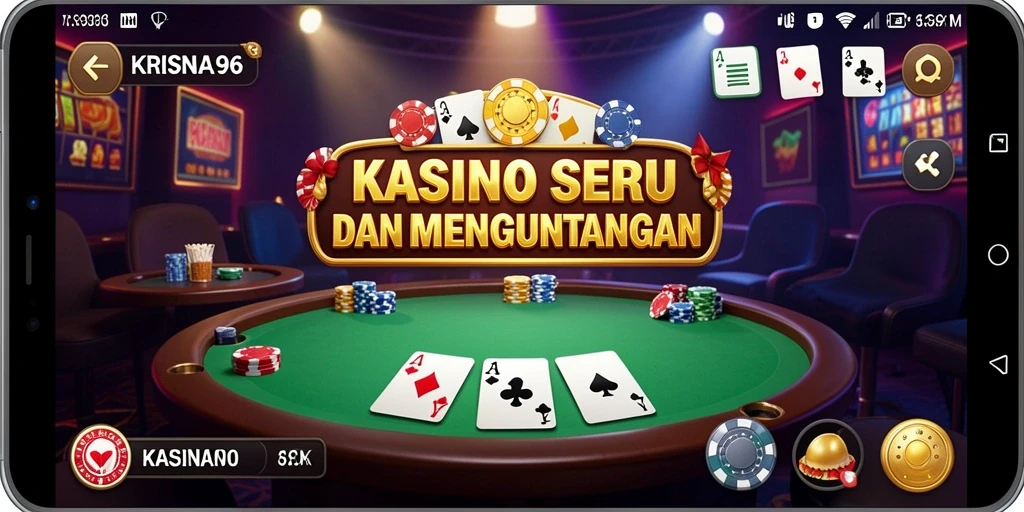 Tampilan menarik dari gameplay Kasino di KRISNA96.