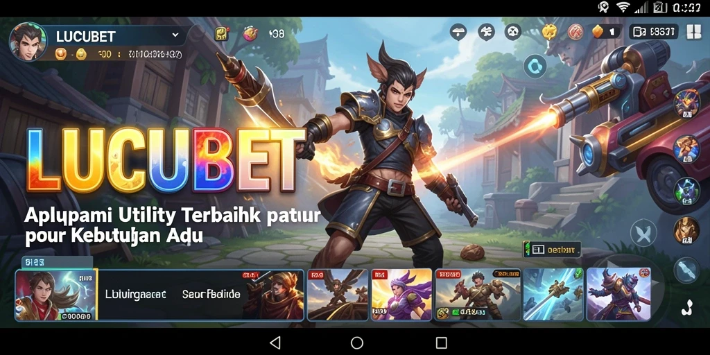 Tampilan antarmuka LUCUBET yang simpel dan efisien.