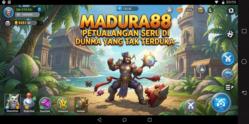 Tangkapan layar MADURA88 menunjukkan gameplay mendebarkan di dunia petualangan.
