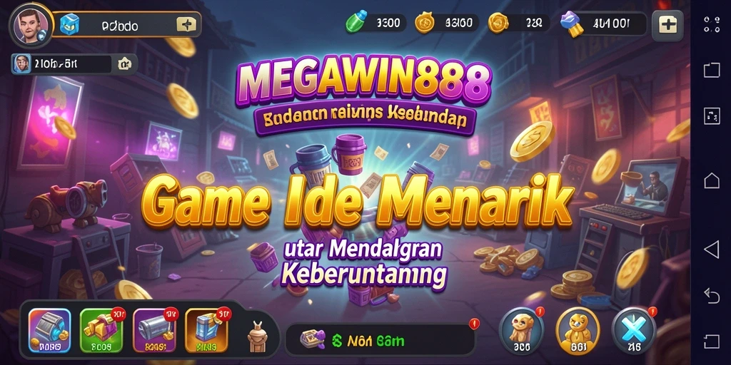 Tampilan gameplay MEGAWIN888 yang menarik dan penuh warna.
