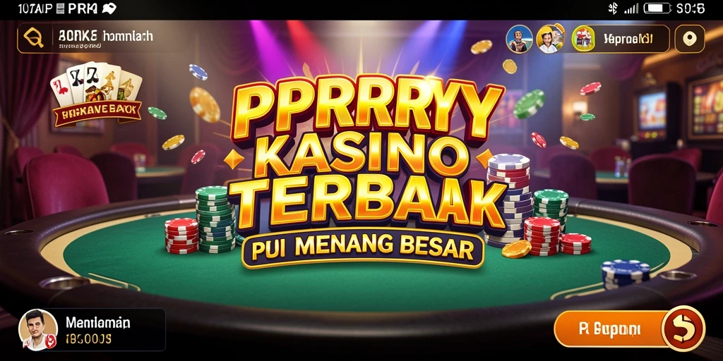 Tampilan utama gameplay kasino PPRRYY yang menarik dan interaktif.
