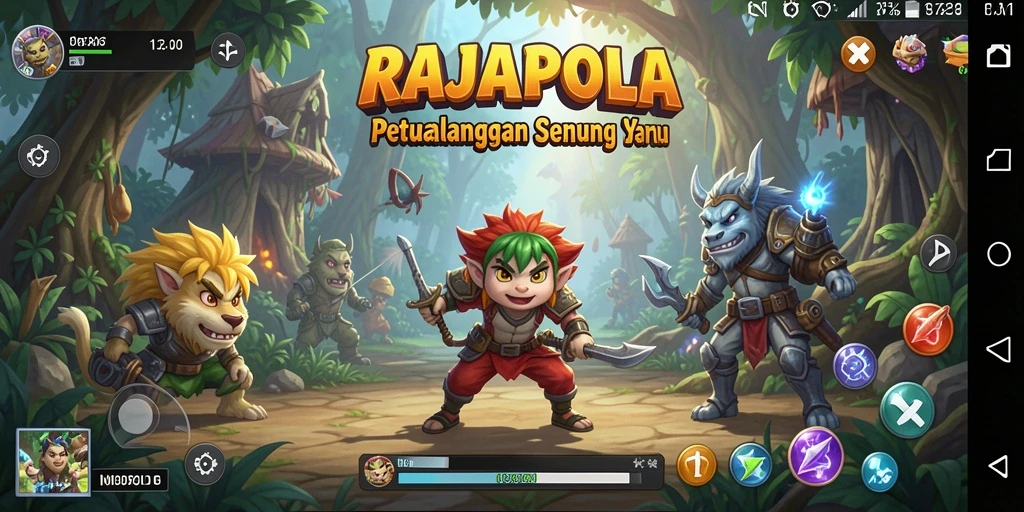 Screenshot gameplay RAJAPOLA yang menampilkan aksi seru dalam petualangan.