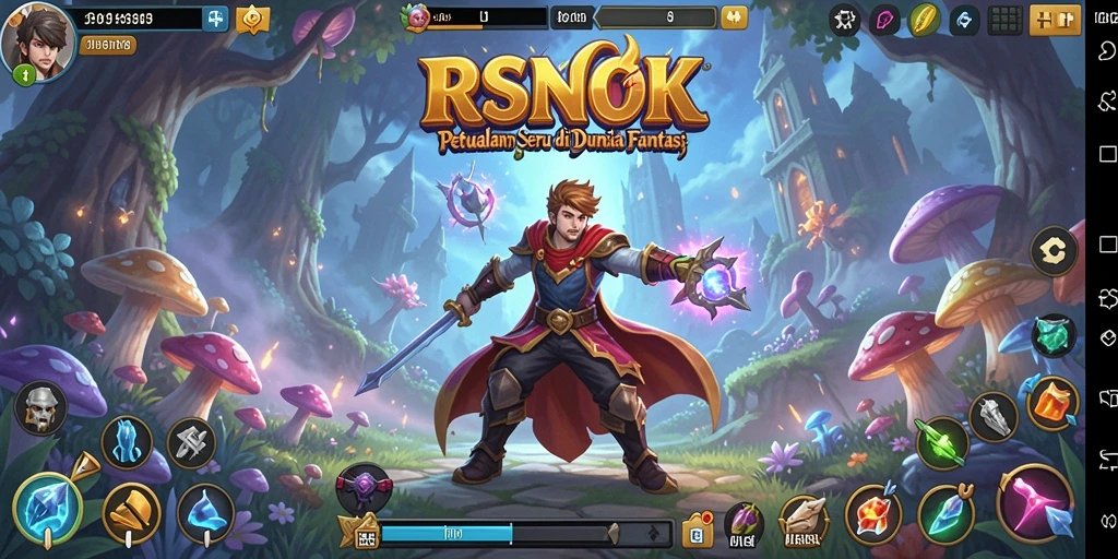 Screenshot menampilkan aksi seru dalam game petualangan RSNOK.