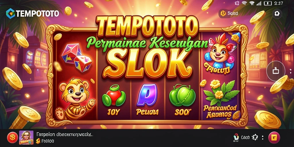 Screenshot gameplay TEMPOTOTO menampilkan keseruan bermain slot.