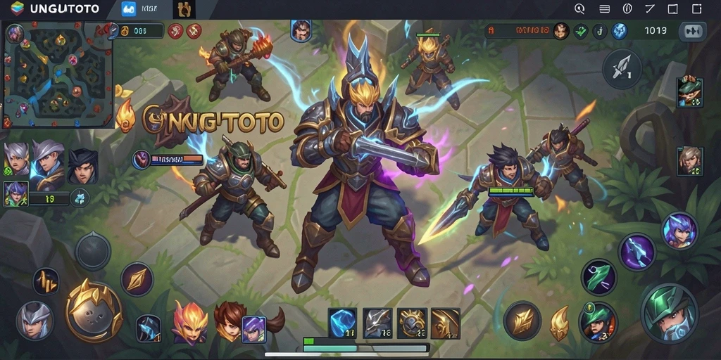 Tampilkan gameplay seru dari UNGUTOTO di arena pertempuran.