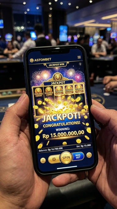 Tampilan antarmuka pengguna aplikasi astonbet yang modern dan intuitif.
